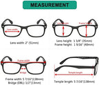 Eyekepper 5-Pack Classic Reading Glasses Include Computer Reader Eyeglasses for Women Men Reading with Spring-Hinges +0.50