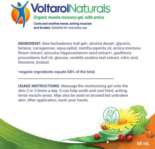 VoltarolNaturals Organic Plant-Based Cooling and Soothing Gel 50ml