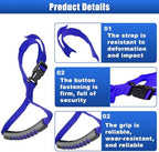 Car Grab Handle, Adjustable Standing Aid Safety Handle, Portable Vehicle Nylon Grip Handle for Elderly Disabled, Vehicle Support Grab Bar Mobility Assist Device for Car Truck Van (Blue, 1PC)