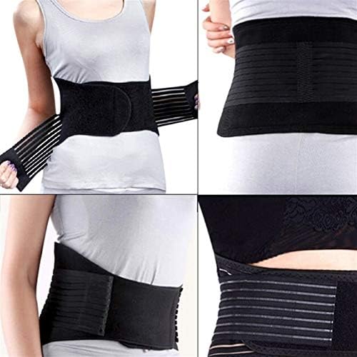 Lumbar Brace Adjustable Tourmaline Self Heating Magnetic Therapy Back Waist Support Belt Lumbar Brace Massage Band Health Bone Care Men Women (Size : L)