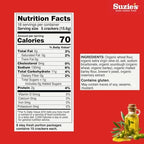 Suzie's Organic Saltines Crackers|Salted w/Extra Virgin Olive Oil|Low Saturated Fat|Healthy Gourmet Baked Vegan Snack for Adults & Children| 12 Packs (96 individual Stay Fresh Packs) - 8.8oz Each