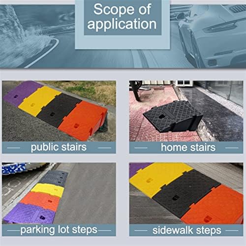 Multi-Function Ramps for Driveway, Threshold Ramp Plastic Portable, Loading Ramps, for Sidewalk Lawn Mower Cars Wheelchairs Pet Mobility (Color : I, Battery *1 : 25 * 40 * 16cm)