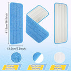 16.5 inch Reusable Mop Pads Microfiber Spray Mop Replacement Heads for Wet/Dry Mops Compatible with Bona Floor Care System (5 Pack)