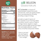 MCT Oil Powder 8 oz - Prebiotic Nutritional Supplements for Coffee Creamer, Quickly Fuel for Body and Brain
