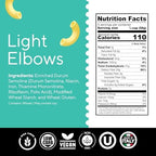 Fiber Gourmet Low Net Carb Pasta Elbow Macaroni - Keto Friendly, High Fiber, Low Calorie Italian Made Noodles - Vegan, Non-GMO, Kosher - 48% Fewer Calories Than Regular - 1 Pack