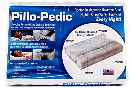 Foot 4-in-1 Cervical Pillow, Regular 23" x 15.5" x 4.5" - Therapeutic Support for Head and Neck to Keep Spine in Alignment