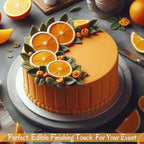 Confect Citrus Orange Fondant Icing | Edible, Easy-to-Roll Orange Fondant for Cake Decorating | Smooth Sugar Paste for Cake Covering, Toppers & Edible Decorations | Chef’s Choice | Vegan, Gluten-Free, Nut-Free, Palm Oil-Free- 8.8 Oz
