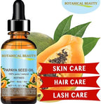 Botanical Beauty PAPAYA SEED OIL. 100% Pure / Natural / Undiluted /Refined Cold Pressed Carrier Oil. 0.5 Fl.oz.- 15 ml. For Skin, Hair And Lip Care.