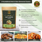 Spice Magic Bay Leaves 1.75oz (50g) | Extra Large Bay Leaves (Tej Patta) | 100% Natural, Vegan, Non-GMO | Perfect for Curries, Soups, Rice, Stews & Sauces