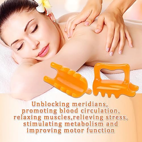 KOOBOOK 1Pcs Fascia Cellulite Massager New Shape Neck Shoulder Back Resin Massager Body Massage Tool