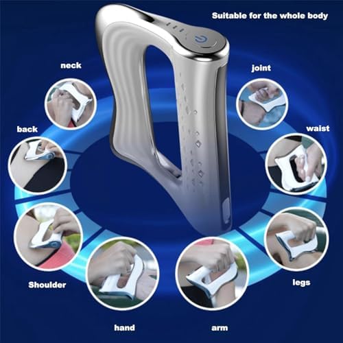 NICHOY Fascia Knife,Muscle Relaxation Electric Fascia Knife,Medical Scraper,Fascial Massager,Applicable to The Whole Body(W)