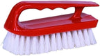 Weiler 44395 Scrub Brush, Finger Grip Handle, White Polypropylene Fill, 6" (Pack of 12)