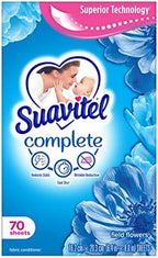 Suavitel Complete Fabric Softener Dryer Sheets, Field Flowers – 70 count