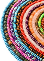 2x4mm 150pcs Natural Green Malachite Rondelle Stone Beads Semi-Precious Disk Loose Gemstones Bead for DIY Jewelry Making