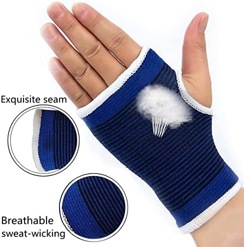 Palm Brace Wrist Compression Sleeves, Everyday Use Wrist Brace, Compression Carpal Tunnel for Wrist Pain Relief, Fitness Gloves, Sports compression Glove, Wrist guard for Men and Women (Blue)