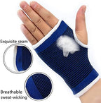 Palm Brace Wrist Compression Sleeves, Everyday Use Wrist Brace, Compression Carpal Tunnel for Wrist Pain Relief, Fitness Gloves, Sports compression Glove, Wrist guard for Men and Women (Blue)
