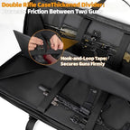 TORIBIO Double Rifle Case Soft Bag 32" 34" 36" 42" 46" 48'' 51“ 55” Gun Case Tactical for Rifle Firearm Storage, Transportation and Hunting Shooting Range, Rifle Backpack