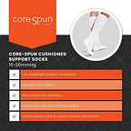 Core-Spun Cushioned 15-20mmHg Mild Graduated Compression Support Knee High Socks