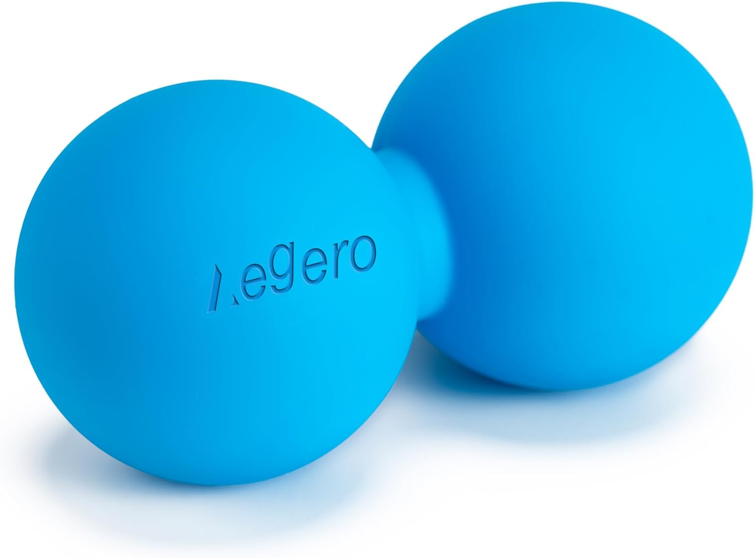 Aegero Peanut Massage Ball-Double Lacrosse Massage Ball, Mobility Ball for Myofascial Release,Yoga Therapy,Trigger Point Therapy,Muscle Knots and Acupoint Massage (Blue Firm Ball)