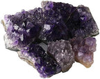 Raw Amethyst Stones and Crystals Rock, Natural Amathesis Crystal Clusters, Geodes with Crystals, Cuarzo Amatista Original, Real Amethyst Crystals Geode, Gemstones, Healing Crystals(0.11Lb)
