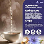 WOTIHA 60 Count Premium Chicory Root Tea Bags - 100% Pure Chicory Root, Coffee Alternative, Liver Health Support, Rich in Antioxidants, Caffeine-Free, Additive-Free, Sugar-Free, Vegan.Non-GMO