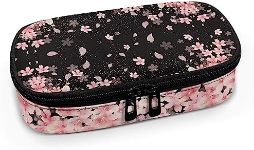 Pink Cherry Blossom Diabetic Supplies Storage Bag Portable Glucose Meter Carrying Case Insulin Pen and Medication Insulin Travel Case for Glucose Meters