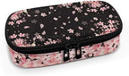 Pink Cherry Blossom Diabetic Supplies Storage Bag Portable Glucose Meter Carrying Case Insulin Pen and Medication Insulin Travel Case for Glucose Meters