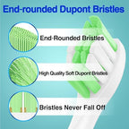 Fit for Sonicare Replacement Heads, Toothbrush Replacement Brush Heads Compatible with Philips Sonicare Click on Electric Toothbrush, 10 Pack, White