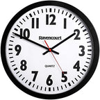 NRS Easy to See Quartz Wall Clock, Large, 35 cm