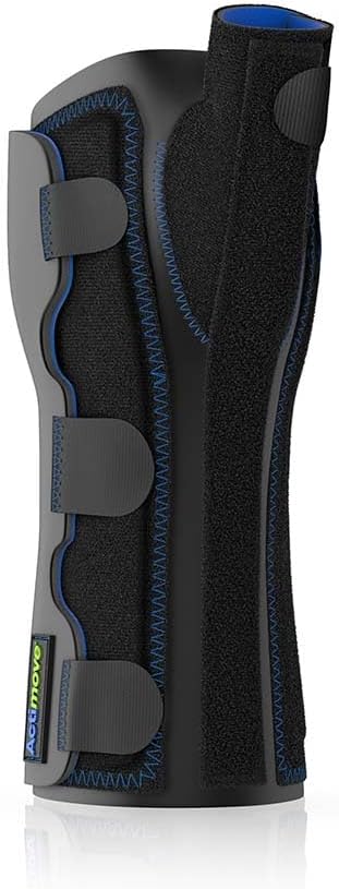 Actimove Professional Gauntlet Wrist & Thumb Stabilizer | Wrist Support Brace for Arthrosis, Rheumatoid Arthritis, Sprains, Tendon, Soft Tissue & Ligament Injuries, Postoperative Care | Black, Small