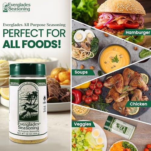 Everglades All Purpose Seasoning Blend - Bold Southern Flavor, Herbs & Spices - 16 oz (1 Pack)