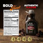 El Yucateco Black Label Habanero Hot Sauce, Authentic Mexican, Bold & Spicy, 68 oz Half Gallon, Professional Foodservice Bottle