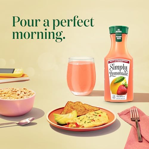 Simply Lemonade with Strawberry, 52 Fl Oz Bottle