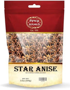 Spicy World Star Anise Whole Pods 3.5Oz Bag -Premium Quality, Vegan, All Natural, Dried, Great for Baking & Tea
