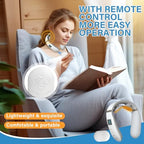 Neck Massager with Heat, Neck Massager for Pain Relief Deep Tissue, Multiple Mode Adjustment, Portable and Suitable for Travel and Home-White