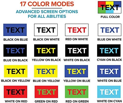 5.0In Digital Magnifier, 4X-32X Zoom, 17 Kinds Color Modes, 5 Levels Brightness, HDMI AV Output to TV, Ideal for Low Vision Writing Viewing Books