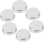 Magnetic Soap Holder Caps 6-Pack Stainless Steel Soap Draining Rack Covers for Bathroom Kitchen Shelf Accessories 0.82X0.82X0.19In