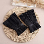 Ruffled Floral Layered Lace Cuffs Wrist Cuffs Black False Sleeves for Women Wrist Black