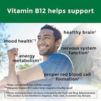 Nature Made Vitamin B12 1000 mcg, B12 Vitamins, Dietary Supplement for Energy Metabolism Support, 160 Time Release Tablets, 160 Day Supply