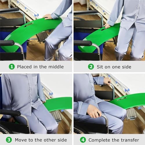 Slide Transfer Board, Slide Board for Wheelchair - Maximum Load Capacity 300lbs for Family Outings and Hospitals