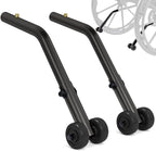 Vive Wheelchair Anti Tippers - Durable Anti Roll Back Accesory for Medical Wheelchairs, Transport Chairs, Heavy Duty, Bariatric - Added Stability & Safety for Mobility Aids (Curved)
