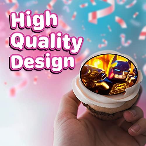 30 x Edible Cupcake Toppers Themed ofKnight of Shadows Hero Collection of Edible Cake Decorations | Uncut Edible on Wafer Sheet