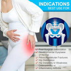 ROM Hip Abduction Brace, Post Op Hinged Hip Stabilizer Brace, Adjustable Hips Orthosis Support for Hip Replacements, Sciatica Pain Relief, Joint Protection Fixation Device (Right)