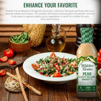 Walden Farms Pear & White Balsamic Vinaigrette – Calorie-Free, Gluten-Free, Low Carb, Keto-Friendly, Vegan, Sugar-Free Salad Dressing with Sweet Pear & Balsamic Flavor – 12 oz Bottle