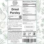 Spices Village Dried Parsley Flakes, Dry Parsley Seasonings, 1.7 Ounces, Kosher Certified, All Natural, Fresh, Gluten Free, Non GMO, Resealable Bulk Bag