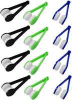 12PCS Eyeglass Cleaner, Mini Microfiber Cloths and Brush for Sunglasses, Eyewear and Reading Glasses