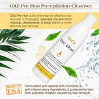 GiGi Pre Hon Pre-Epilation Pre Wax Cleanser - Skin Prep for Waxing, Removes Oil & Impurities, Ideal for Face & Body, 8 fl oz