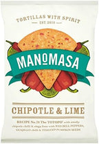 Manomasa Tortilla Chips - Chipotle & Lime (160g) - Pack of 6