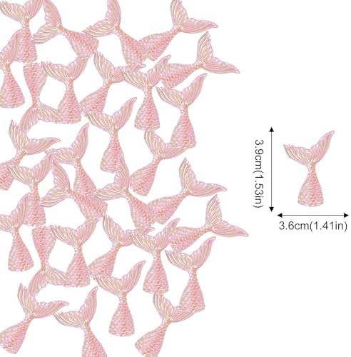 20 Pieces Acrylic Mermaid Tails Cupcake Toppers Picks Mini Pink Mermaid Tail Cake Decorations for Under the Sea Theme Summer Party Baby Shower Birthday Party Supplies (White Tail)