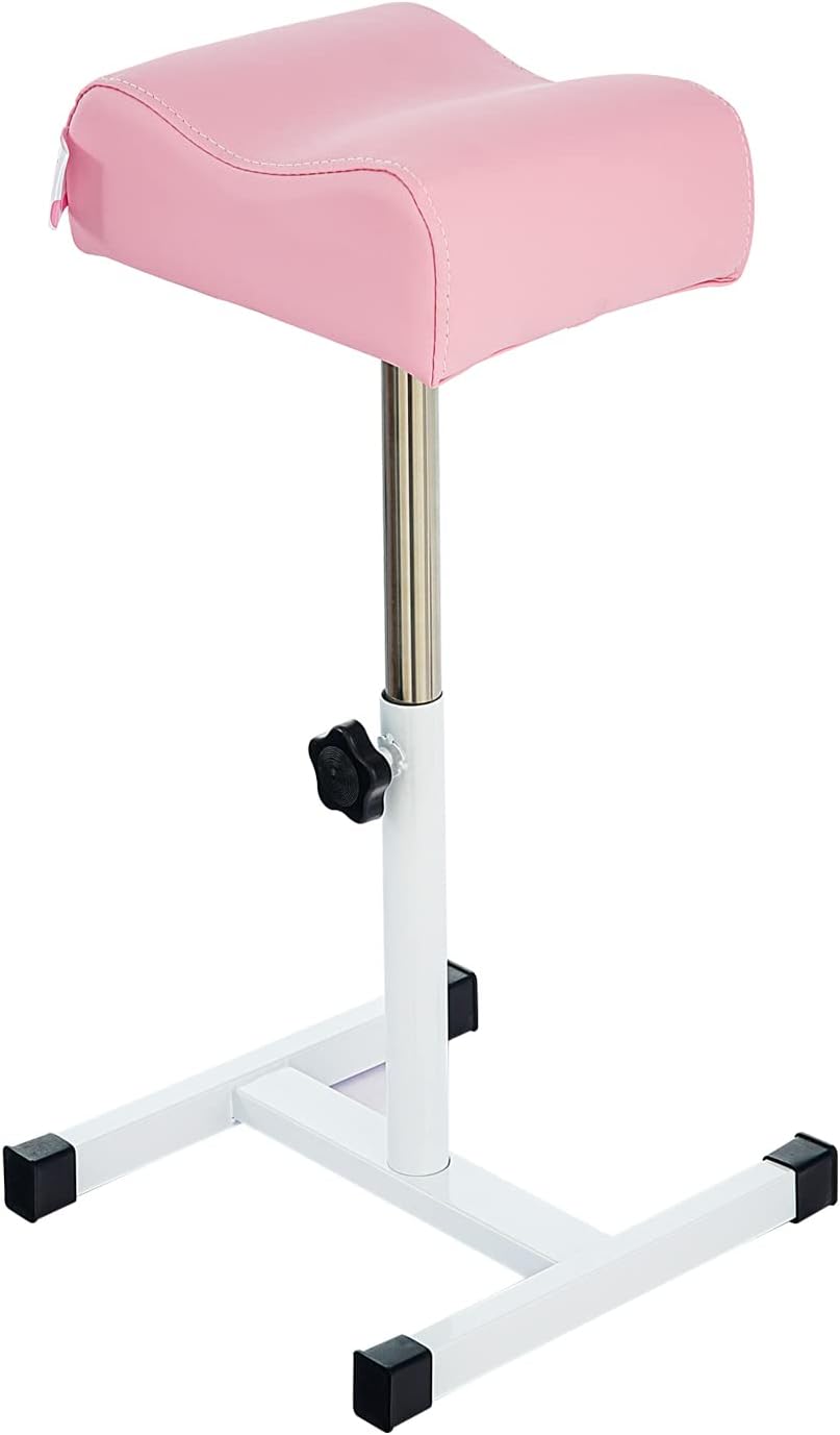 Pedicure Manicure Footrest Adjustable Height Stand Beauty SPA Salon Nail Care Pink
